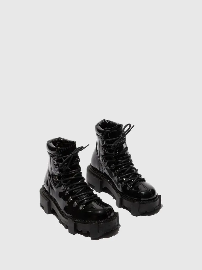 Laceup Ankle Boots SPARK719FLY BLACK Women Fly London Ankle Boots