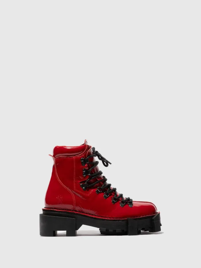 Laceup Ankle Boots SPARK719FLY RED Men Fly London Ankle Boots