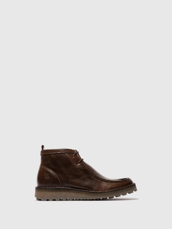 Laceup Ankle Boots TEZI130FLY DARK BROWN Men Fly London Ankle Boots