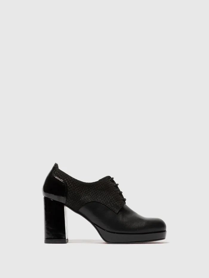 Laceup Shoes EZIK180FLY BLACK Women Fly London Shoes
