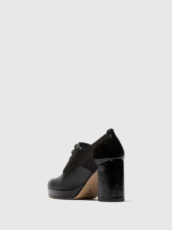 Laceup Shoes EZIK180FLY BLACK Women Fly London Shoes