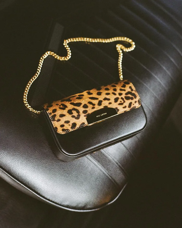 LE MIA CHAIN BAG Leopard Print Women Nili Lotan Handbags