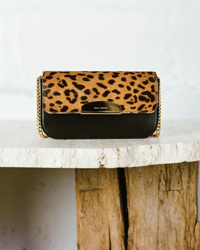 LE MIA CHAIN BAG Leopard Print Women Nili Lotan Handbags