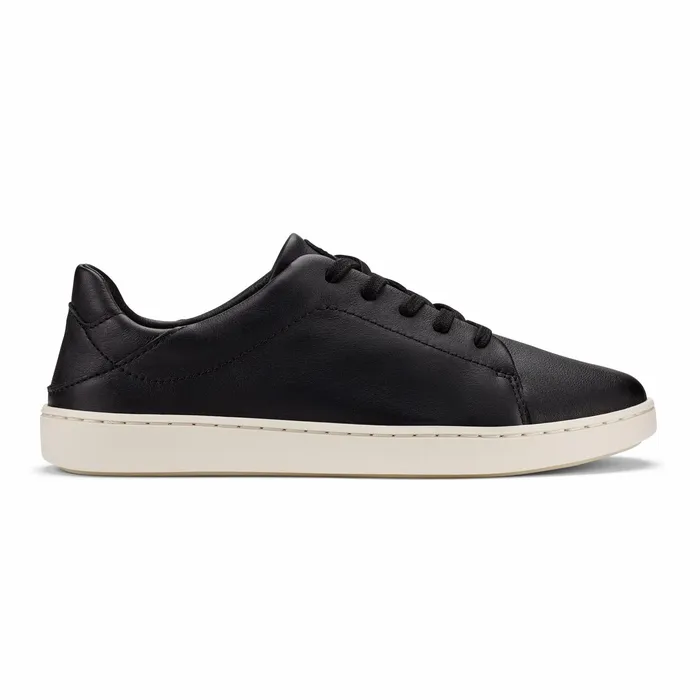 Leather Women Olukai Pehuea L Ili Leather Sneakers 8211 Black