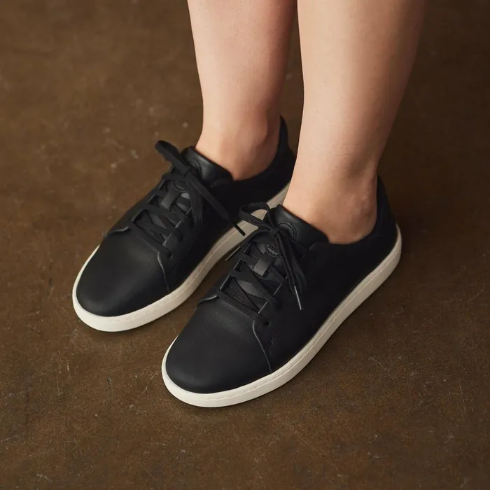 Leather Women Olukai Pehuea L Ili Leather Sneakers 8211 Black
