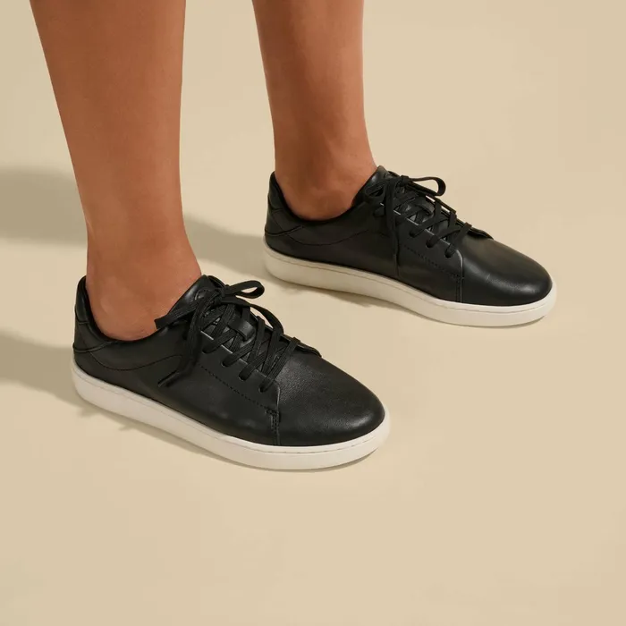Leather Women Olukai Pehuea L Ili Leather Sneakers 8211 Black