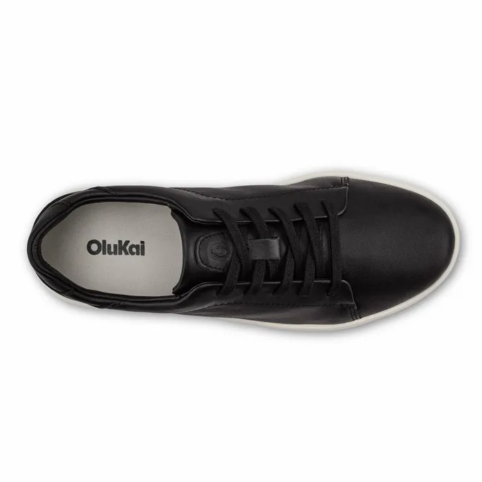 Leather Women Olukai Pehuea L Ili Leather Sneakers 8211 Black