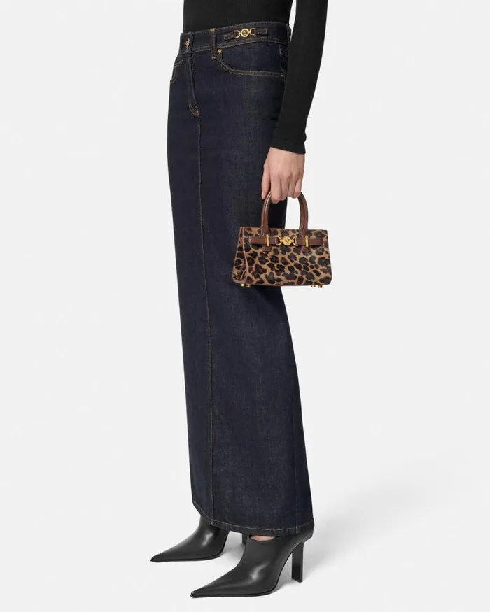 Leopard Medusa 03995 Mini Tote Bag Animalier Women Versace Totes