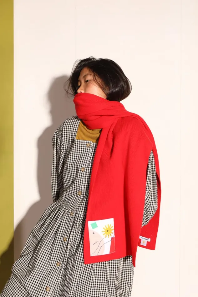 LF Markey Scarves Women Wool Knitted Scarf