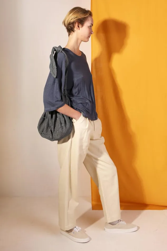 LF Markey Trousers Women Classic Slacks Ecru