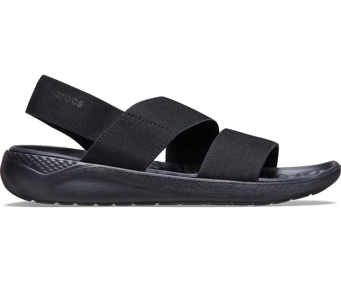 LiteRide Stretch Sandal Black Black Sandals Crocs Women