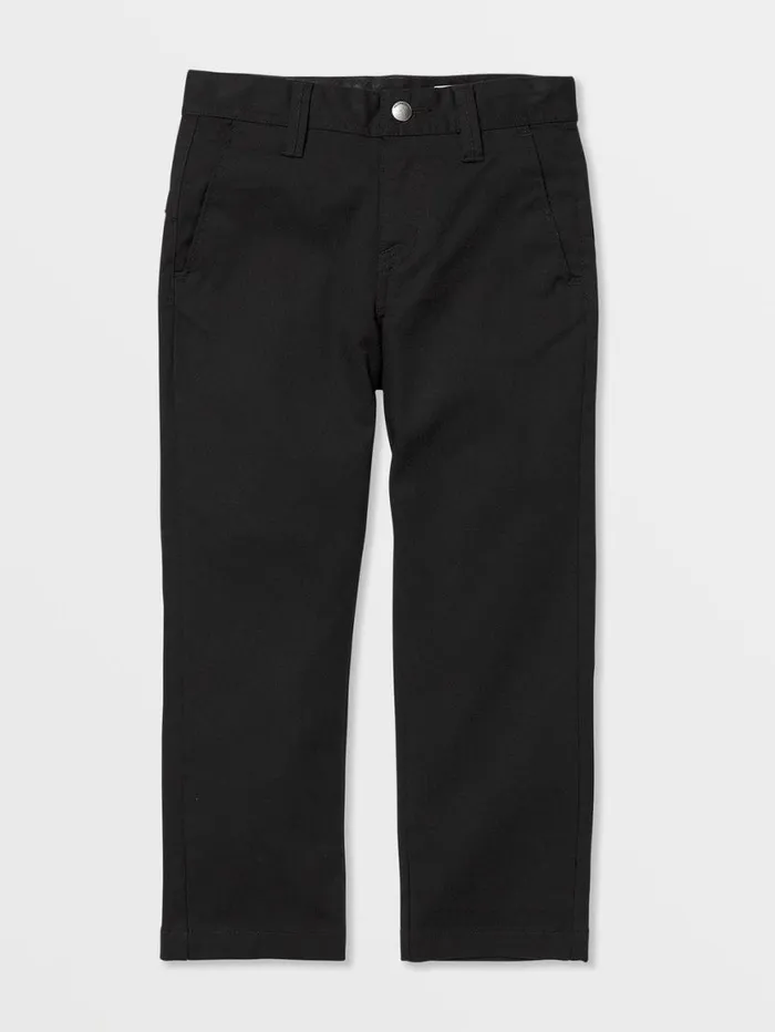 Little Boys Frickin Modern Stretch Chino Pants 8211 Black Kids Volcom Pants