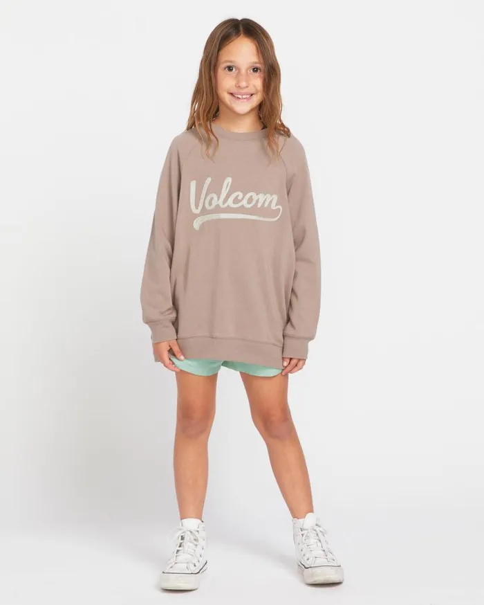 Little Girls Truly Stokin Pullover Hoodie 8211 Moondust Kids Volcom Hoodies and Sweatshirts Little Girls Truly Stokin Pullover Hoodie 8211 Moondust Kids Volcom Hoodies and Sweatshirts