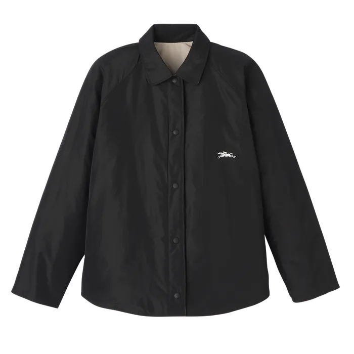 Longchamp Coats and Jackets Women Padded blouson BlackMahogany