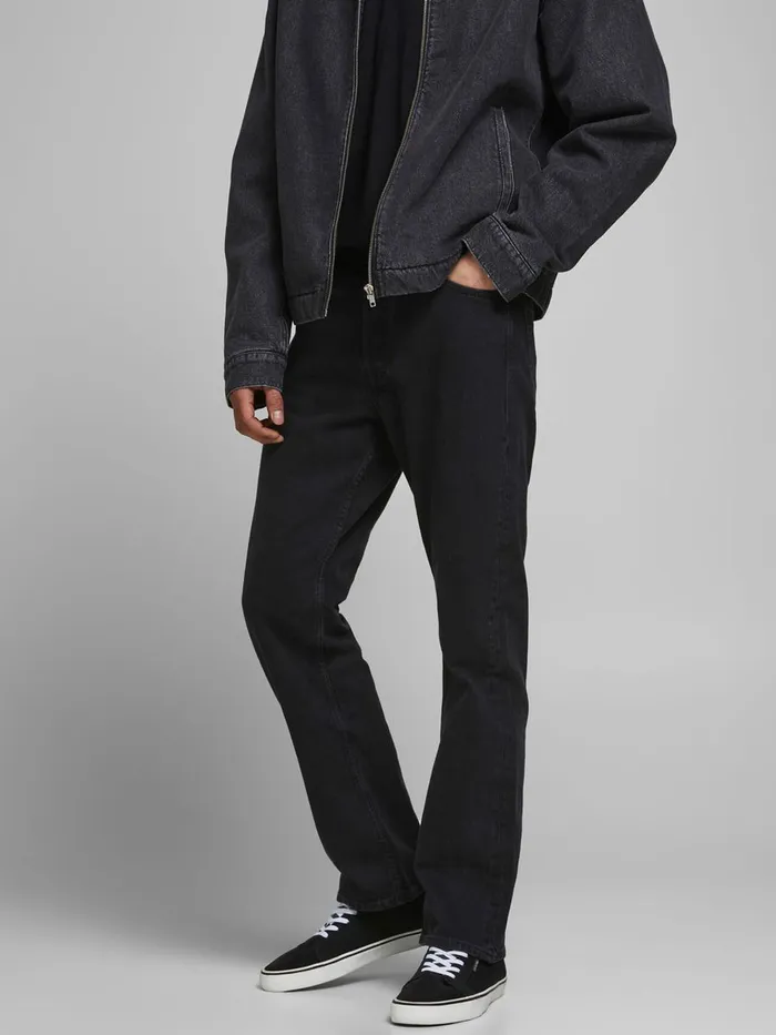 Loose Jeans JACK and JONES Mens CLIFF ORIGINAL CJ 981 BOOTCUT JEANS Black Black Denim Loose Jeans JACK and JONES Mens CLIFF ORIGINAL CJ 981 BOOTCUT JEANS Black Black Denim
