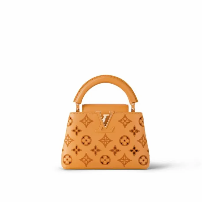 Louis Vuitton Capucines MINI White M23456 Black M56669 Orange M22863 8211 Louis Vuitton Handbag Store Women Louis Vuitton Capucines Bag