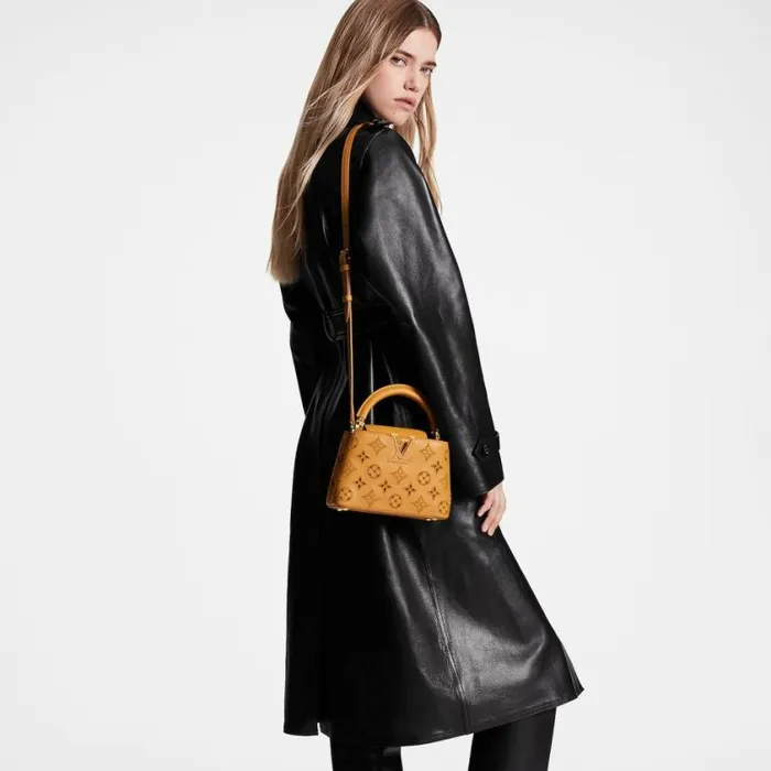 Louis Vuitton Capucines MINI White M23456 Black M56669 Orange M22863 8211 Louis Vuitton Handbag Store Women Louis Vuitton Capucines Bag