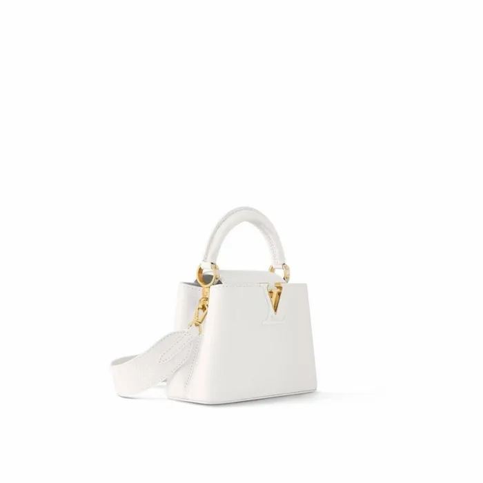 Louis Vuitton Capucines MINI White M23456 Black M56669 Orange M22863 8211 Louis Vuitton Handbag Store Women Louis Vuitton Capucines Bag