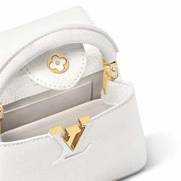 Louis Vuitton Capucines MINI White M23456 Black M56669 Orange M22863 8211 Louis Vuitton Handbag Store Women Louis Vuitton Capucines Bag