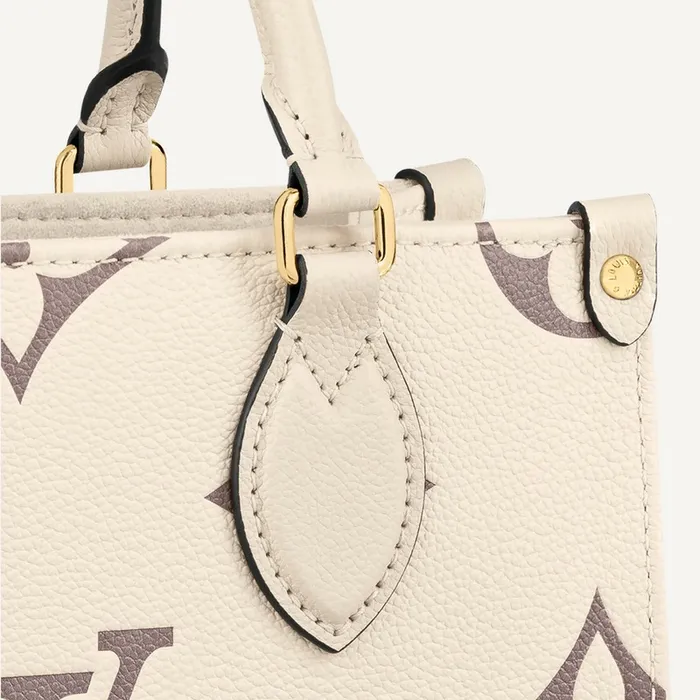Louis Vuitton Empreinte Monogram Giant Onthego PM M45654 Creme Bois De Rose 8211 Louis Vuitton Handbag Store Women Louis Vuitton Onthego Bag