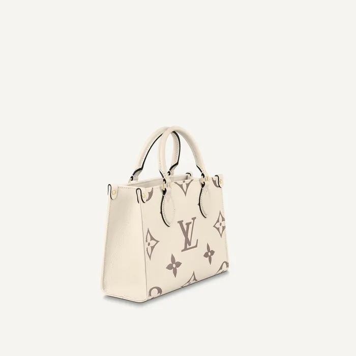 Louis Vuitton Empreinte Monogram Giant Onthego PM M45654 Creme Bois De Rose 8211 Louis Vuitton Handbag Store Women Louis Vuitton Onthego Bag