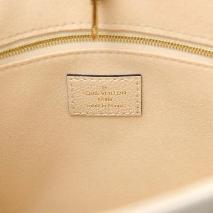 Louis Vuitton Empreinte Monogram Giant Onthego PM M45654 Creme Bois De Rose 8211 Louis Vuitton Handbag Store Women Louis Vuitton Onthego Bag