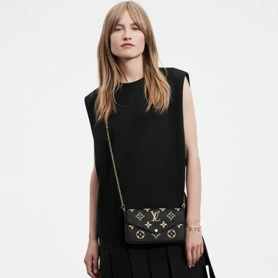 Louis Vuitton Flicie Pochette Gray M69977 Black M80482 8211 Louis Vuitton Handbag Store Women Louis Vuitton Shoulder and Totes