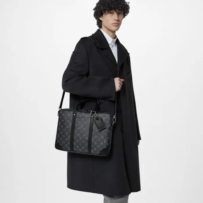 Louis Vuitton M46457 PorteDocuments Voyage PM Black 8211 Louis Vuitton Handbag Store Men Louis Vuitton Bags
