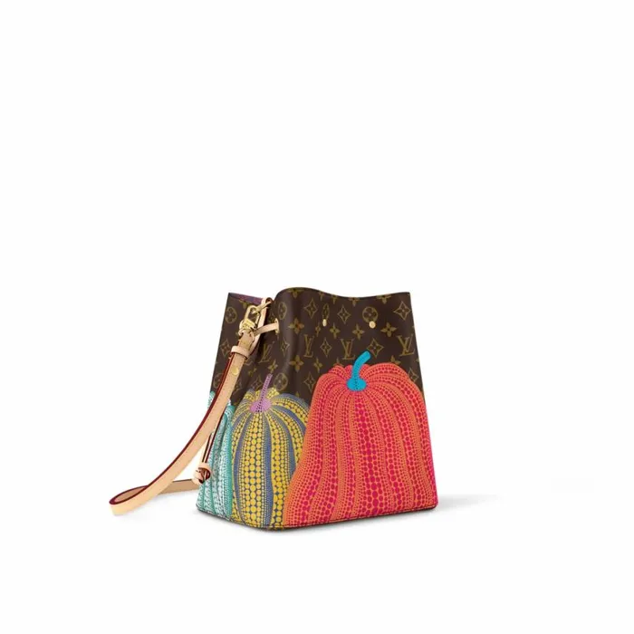 Louis Vuitton M46473 LV X YK Pumpkin Prin Nono MM 8211 Louis Vuitton Handbag Store Women Louis Vuitton NeoNoe Bag