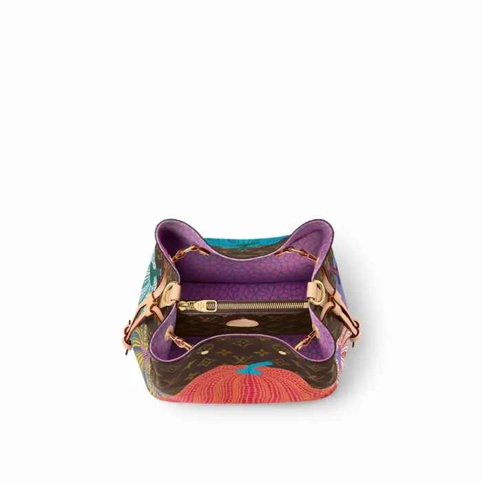 Louis Vuitton M46473 LV X YK Pumpkin Prin Nono MM 8211 Louis Vuitton Handbag Store Women Louis Vuitton NeoNoe Bag