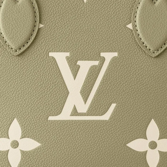 Louis Vuitton M46647 OnTheGo PM Khaki Cream 8211 Louis Vuitton Handbag Store Women Louis Vuitton Onthego Bag