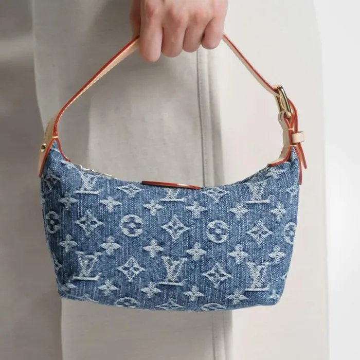 Louis Vuitton M82949 Hills Pochette Denim Blue 8211 Louis Vuitton Handbag Store Women Louis Vuitton Shoulder and Totes