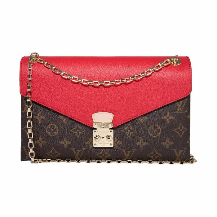 Louis Vuitton Monogram Canvas Pallas Chain M41201 Cerise 8211 Louis Vuitton Handbag Store Women Louis Vuitton Shoulder and Totes