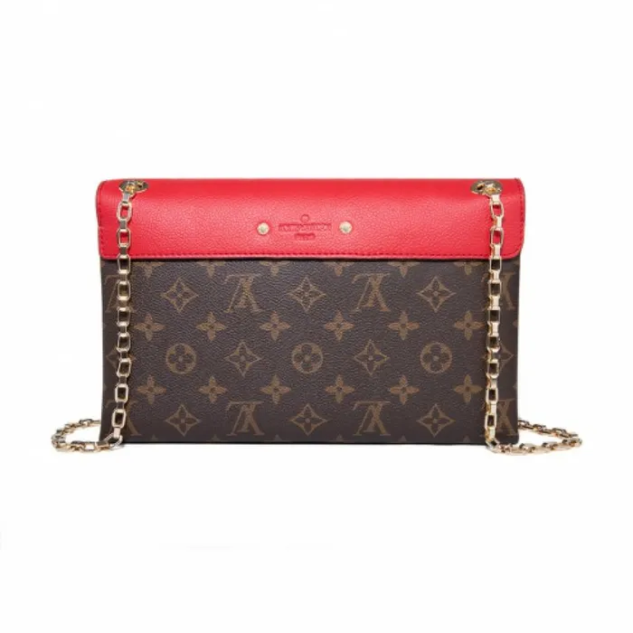 Louis Vuitton Monogram Canvas Pallas Chain M41201 Cerise 8211 Louis Vuitton Handbag Store Women Louis Vuitton Shoulder and Totes