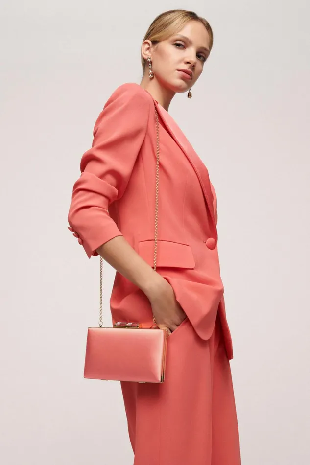 Luisa Spagnoli Clutch And Pochette Women Ivy Corallight Gold Luisa Spagnoli Clutch And Pochette Women Ivy Corallight Gold