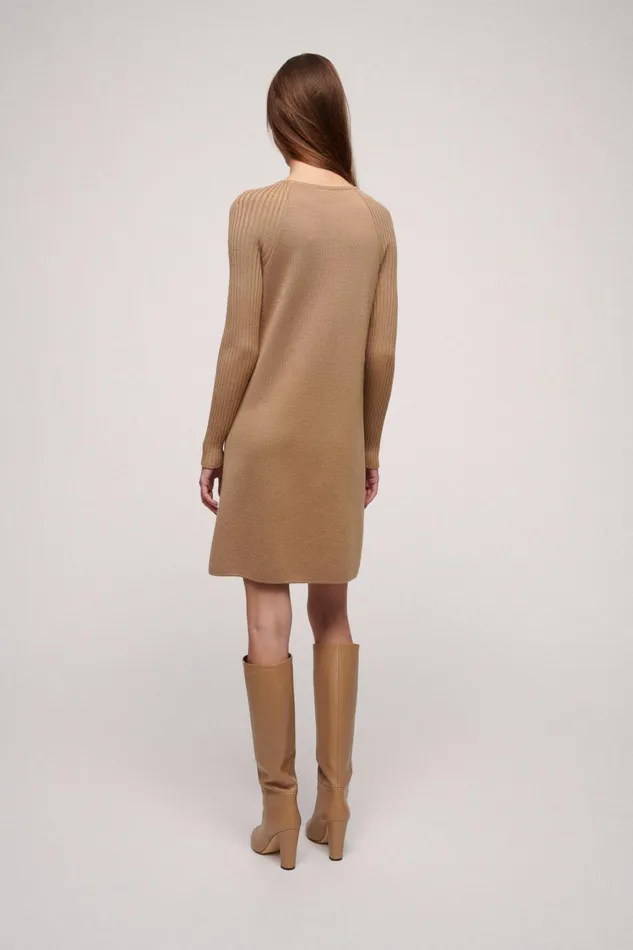 Luisa Spagnoli Dresses and Jumpsuits Women Mitezza Camel Luisa Spagnoli Dresses and Jumpsuits Women Mitezza Camel