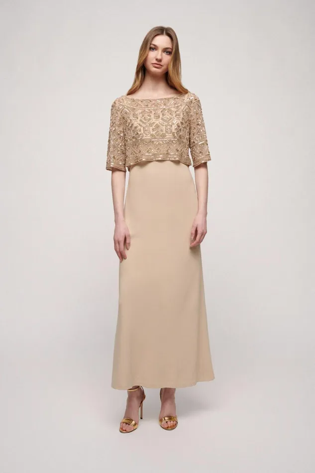 Luisa Spagnoli Formal Dresses Women Gemme Beige
