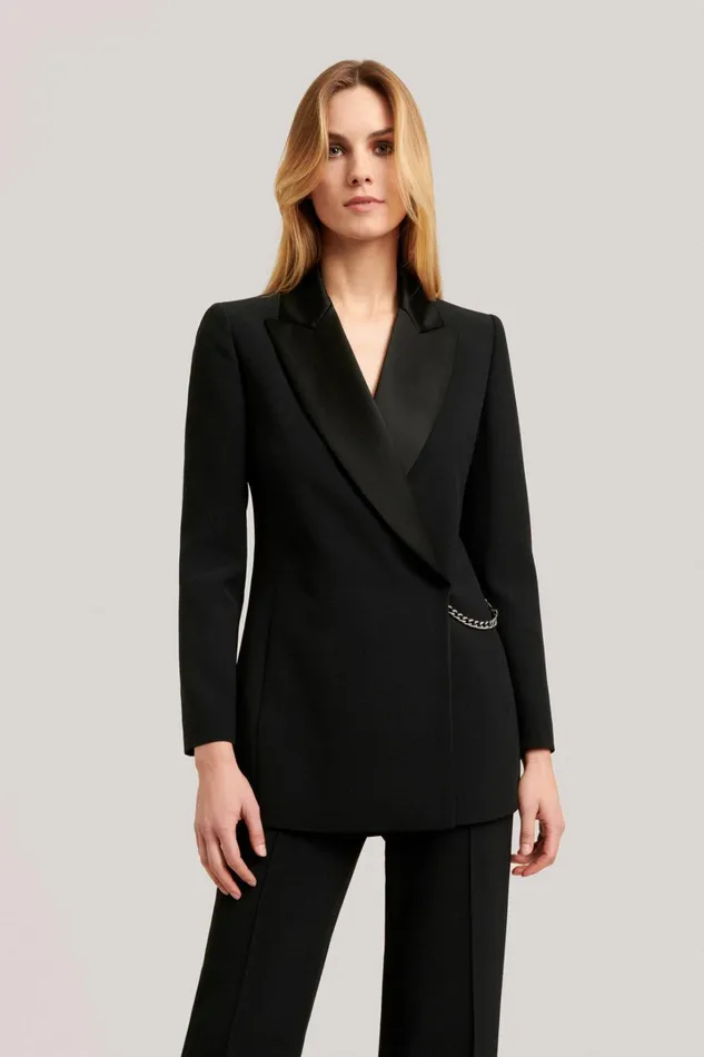 Luisa Spagnoli Jackets and Blazers Women Sodalizio Black
