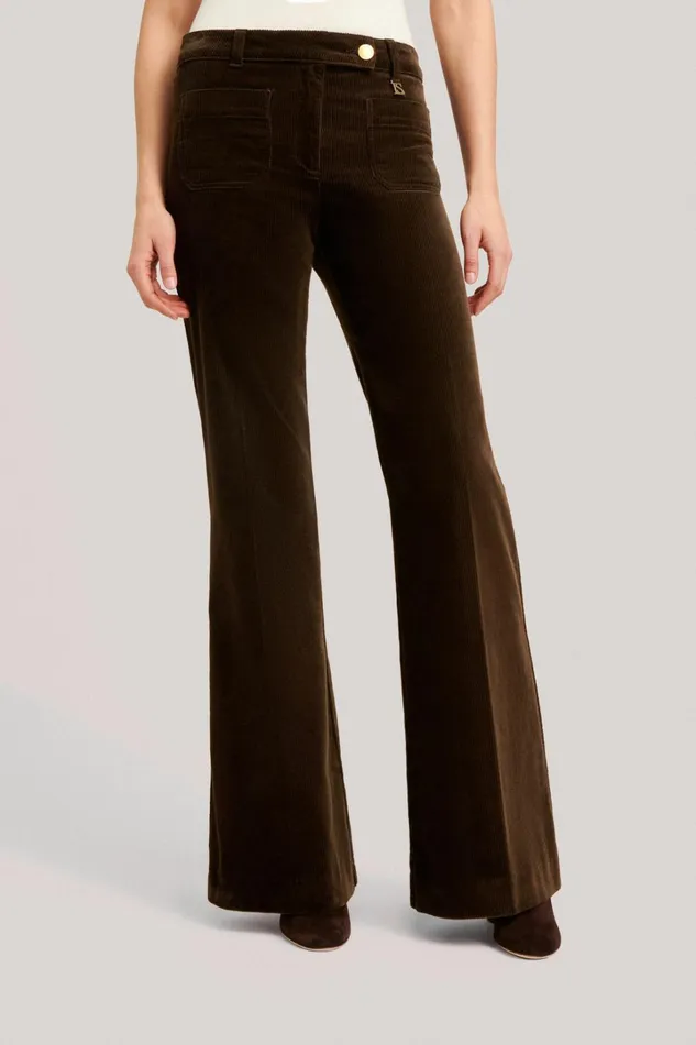 Luisa Spagnoli Pants Women Ofena Brown
