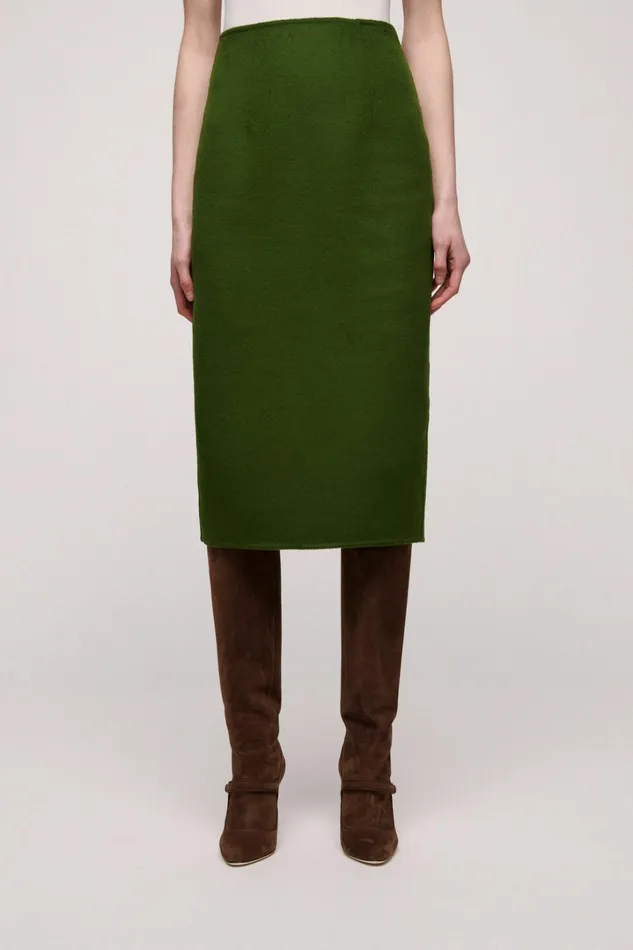 Luisa Spagnoli Skirts Women Folclore Military Green
