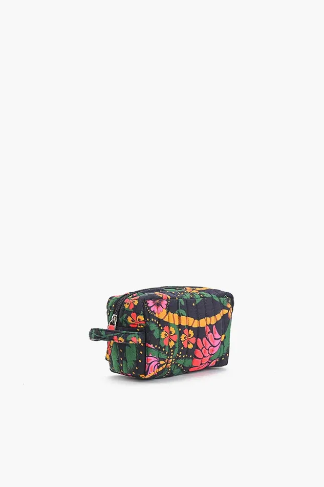 Make Up Bags Women Black Multi Floret Makeup Bag America and Beyond