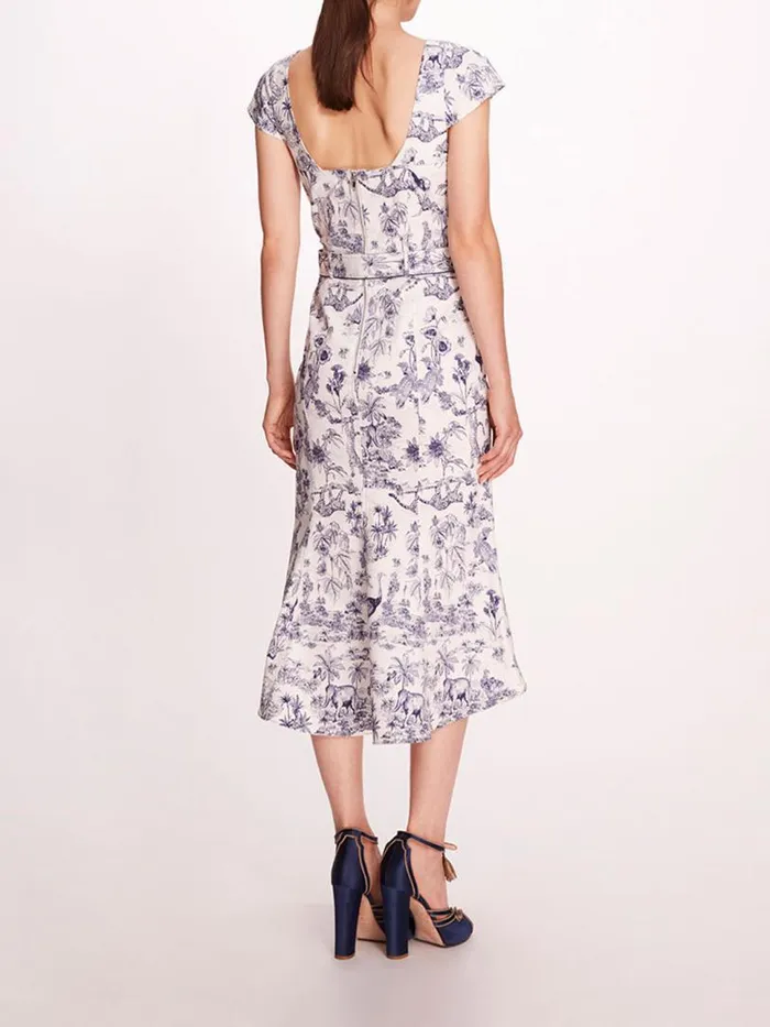 Marchesa Marchesa Rosa Daylily Dress Ivorynavy 8211 Women