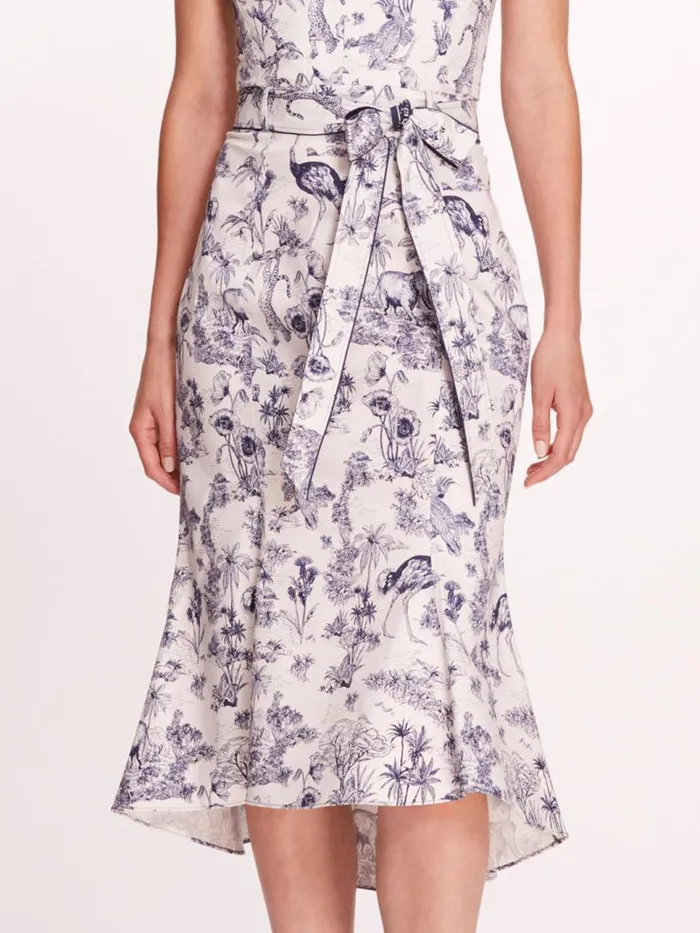 Marchesa Marchesa Rosa Daylily Dress Ivorynavy 8211 Women