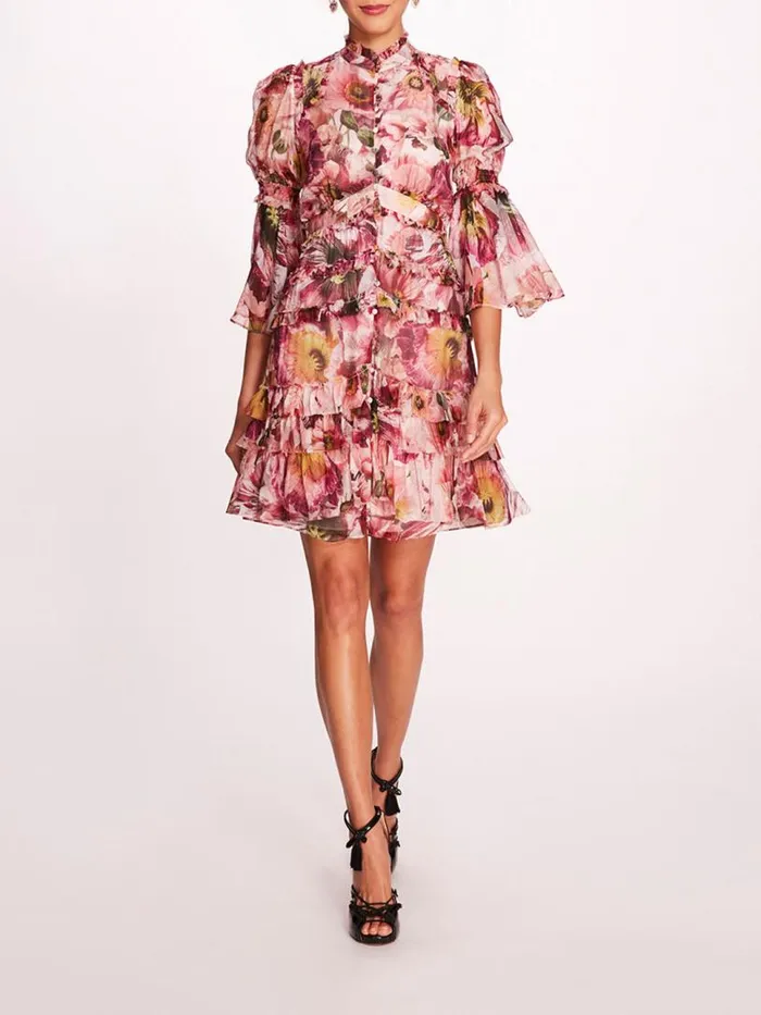 Marchesa Marchesa Rosa Mali Mini Dress Blush 8211 Women
