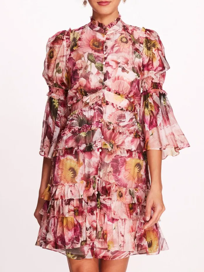 Marchesa Marchesa Rosa Mali Mini Dress Blush 8211 Women