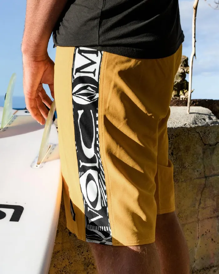 Marker ModTech Trunks 8211 Old Gold Mens Volcom Boardshorts and Trunks