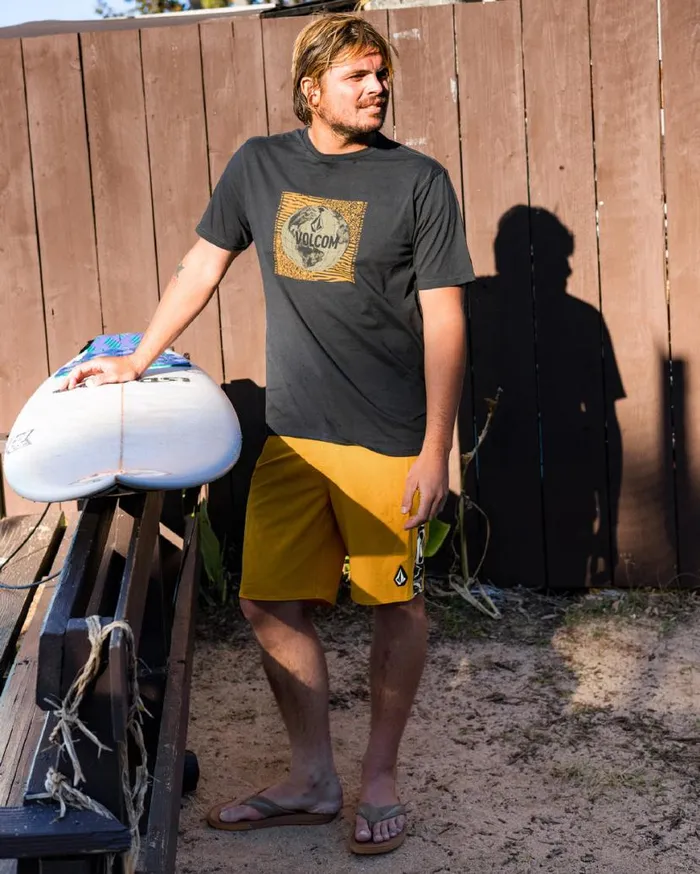 Marker ModTech Trunks 8211 Old Gold Mens Volcom Boardshorts and Trunks
