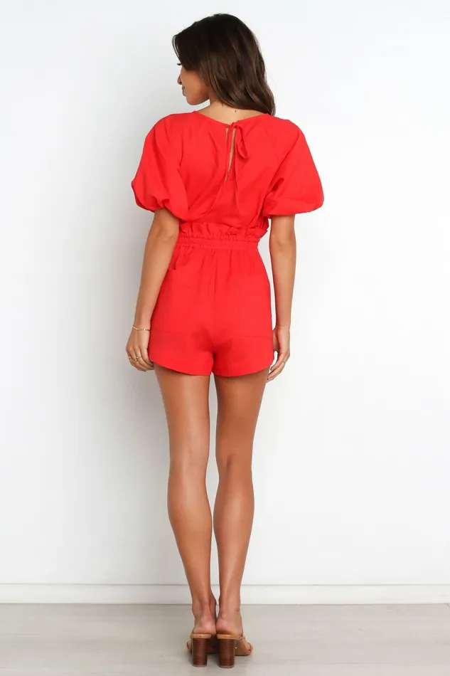 Matching Sets Chelsey Set Red Petal and Pup Women