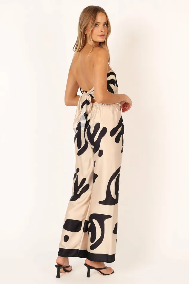 Matching Sets Petal and Pup Women Milla Set Cream Black