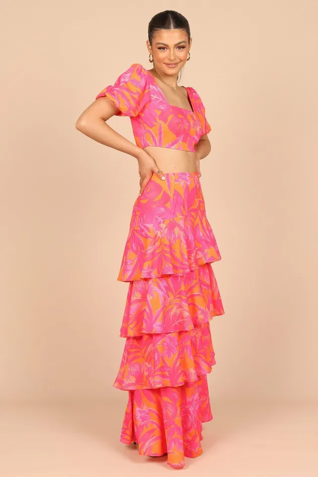 Matching Sets Women Petal and Pup Addison Maxi Skirt Pink Tropics